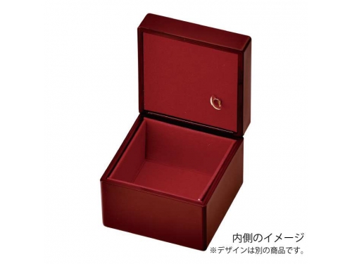 [20-16-11] 黒 ミニオルゴール宝石箱 富士山 内布貼り*